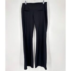 Vintage Y2K Tark 1‎ Paris Flare Dress Pants Sz T4 Black Pintuck Low Rise